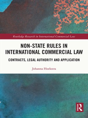 cover image of Non-State Rules in International Commercial Law